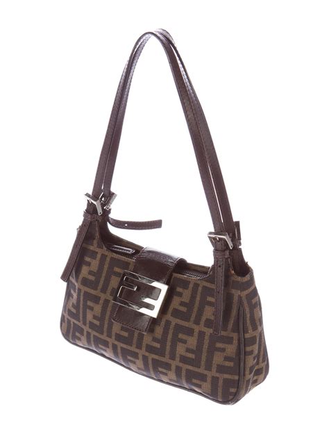 fendi zucca shoulder bag